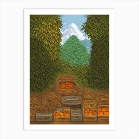 Pixel Art Art Print