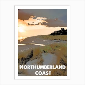 Northumberland Coast, AONB, Area of Outstanding Natural Beauty, National Park, Nature, Countryside, Wall Print, Art Print