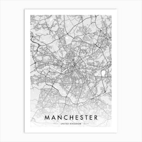 Map Manchester Art Print