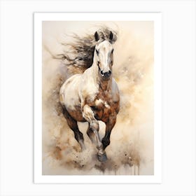 A Horse Painting In The Style Of Blending 1 Art Print