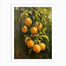 Oranges On The Tree Art Print