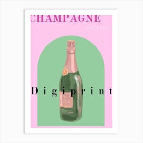 Champagne Cocktail Art Print