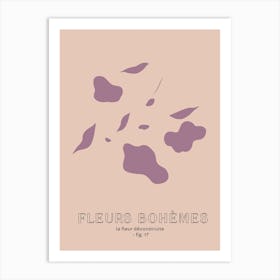 Fleur Bohemes Boho Flowers Lilac Art Print