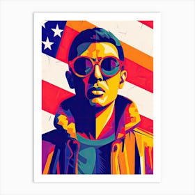 Patriot, US, Pop art Art Print