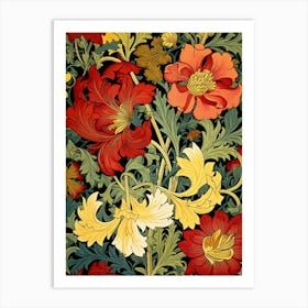 Floral Wallpaper Pattern 1 Art Print