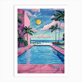 Beach House With Pool Affiche