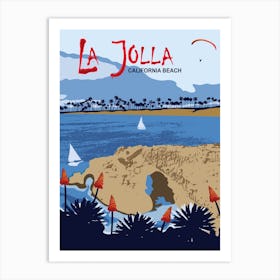 La Jolla Beach Art Print