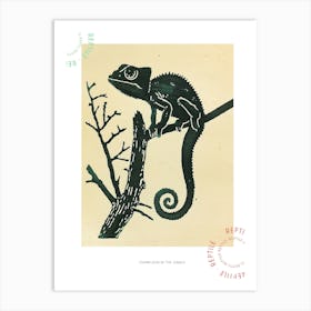 Chameleon In The Jungle Bold 2 Poster Art Print