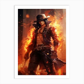 Portgas D. Ace 4 Art Print