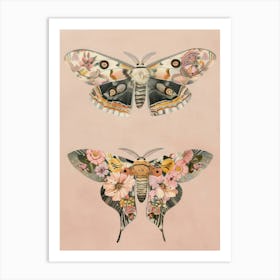 Butterfly Elegance William Morris Style 7 Art Print