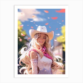 Cowgirl Art Print