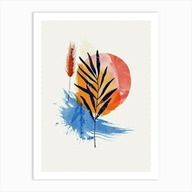 Atomic Grace Mid Century Style Art Print