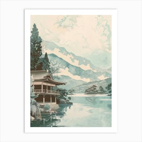 Toyama Japan 2 Retro Illustration Art Print