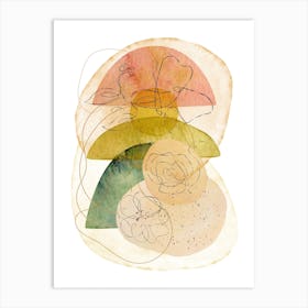 Abstract Watercolor Painting 1 Art Print