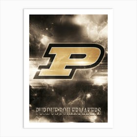 Purdue Boilermakers Art Print