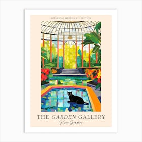 The Garden Gallery, Kew Gardens United Kingdom, Cats Matisse Style 3 Art Print