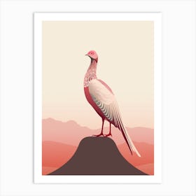 Minimalist Pheasant 3 Illustration Art Print