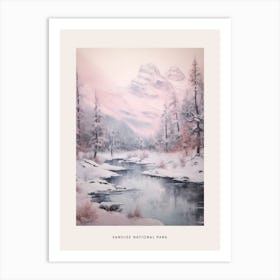Dreamy Winter National Park Poster  Vanoise National Park France 3 Art Print