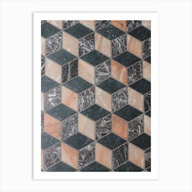 Marble Mosaic Tile Art Print