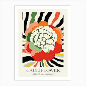 Marche Aux Legumes Cauliflower Summer Illustration 2 Art Print