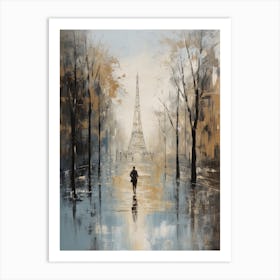 Paris In The Rain Art Print