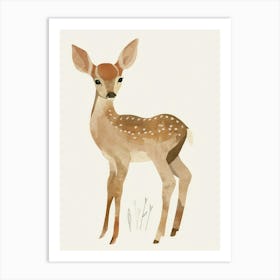 Charming Nursery Kids Animals Deer Fawn 4 Art Print