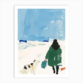 'Snow Dog' Art Print