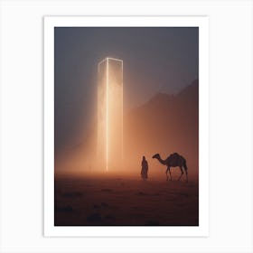 Glowing Monolith Art Print