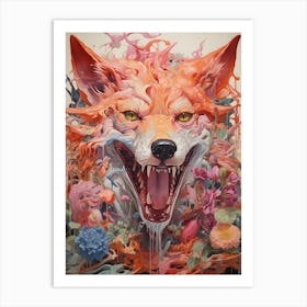 Fox Exployed Art Print