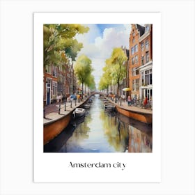 Summer in Amsterdam. 2 Art Print