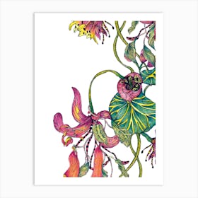 Exotic Floral III Art Print