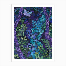 Butterfly In The Forest 1 Art Print