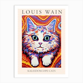 Louis Wain, Kaleidoscope Cats Poster 6 Art Print