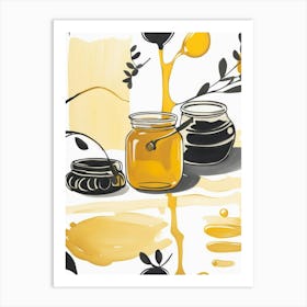 Honey Jars 1 Art Print