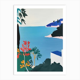 Travel Poster Happy Places Santander 2 Art Print