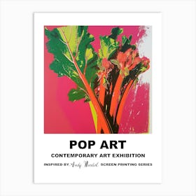 Poster Rhubarb Pop Art 4 Art Print