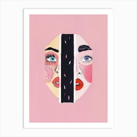 Two Faces 30 Art Print