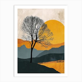 Sunset, Boho Art Print