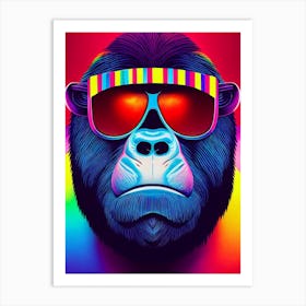 Neon Ape Art Print
