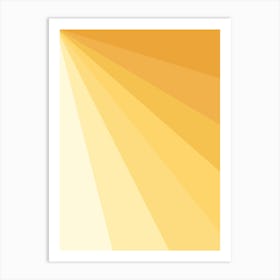 Prism Gradient Yellow Art Print