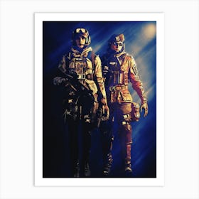 Light Of Heroes ― Ela And Zofia Rainbow Six Siege Art Print