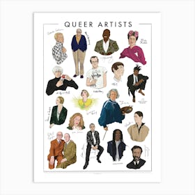 Queer Artists Illustrations Art Print