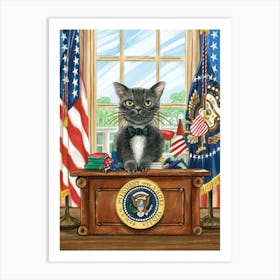 President Aloyishius Hombrero Catiusteinberg Art Print