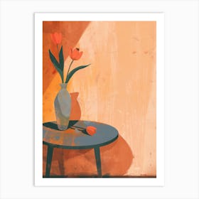 Tulips In A Vase Art Print