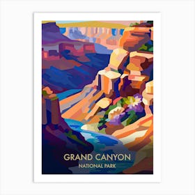 Grand Canyon National Park Travel Poster Matisse Style 3 Art Print