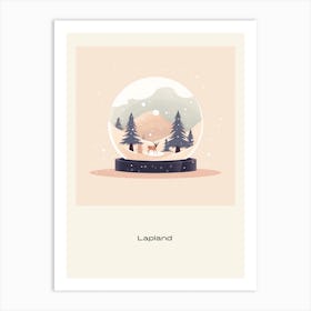 Lapland Finland 2 Snowglobe Poster Art Print