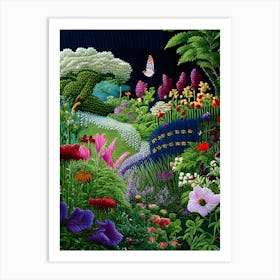 Embroideredgarden Art Print