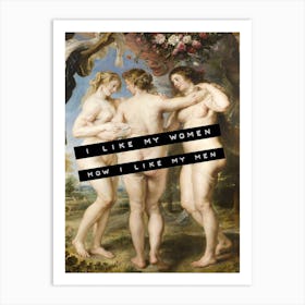 Bisexual Renaissance Art Art Print