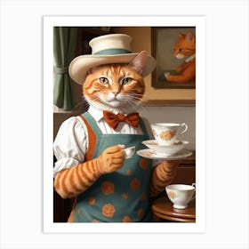 Cat In A Hat 6 Art Print