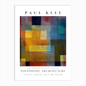 Paul Klee Polyphonic Architecture Art Print